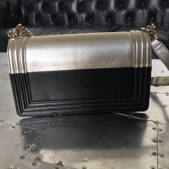 Chanel Bicolor Le Boy Flap Bag - Picture 4 of 14